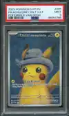 PSA 9 Pikachu with Grey Felt Hat