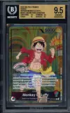 BGS 9.5 Monkey D. Luffy Stamp thumbnail 1