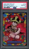 PSA 10 Monkey D. Luffy Stamp thumbnail 1