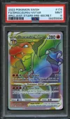 PSA 9 Dracaufeu VStar Rainbow thumbnail 1