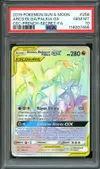 PSA 10 Arceus, Dialga et Palkia Gx Rainbow thumbnail 1