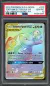PSA 10 Tortank et Tiplouf Gx Rainbow thumbnail 1