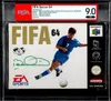 PSA 9.0 Jeu Nintendo 64 Fifa Soccer 64 Signé thumbnail 1