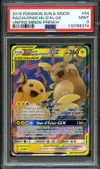 PSA 9 Raichu et Raichu d'Alola Gx thumbnail 1