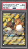 PSA 10 Raichu et Raichu d'Alola Gx thumbnail 1