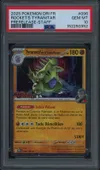 PSA 10 Tyranocif de la Team Rocket Prerelease Staff thumbnail 1