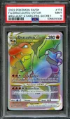 PSA 9 Dracaufeu VStar Rainbow thumbnail 1