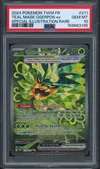 PSA 10 Ogerpon Masque Turquoise Ex thumbnail 1
