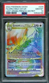 PSA 10 Zoroark de Hisui VStar Rainbow thumbnail 1