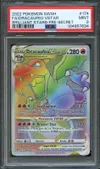 PSA 9 Dracaufeu VStar Rainbow thumbnail 1