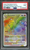 PSA 9 Dracaufeu VStar Rainbow thumbnail 1