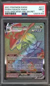 PSA 9 Rayquaza VMax Rainbow thumbnail 1