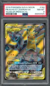 PSA 8 Pikachu et Zekrom Gx thumbnail 1