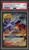 PSA 9 Reshiram et Dracaufeu Gx thumbnail 1
