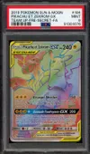 PSA 9 Pikachu et Zekrom Gx Rainbow thumbnail 1