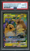 PSA 10 Raichu et Raichu d'Alola Gx thumbnail 1