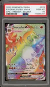 PSA 10 Dracaufeu VMax Rainbow thumbnail 1