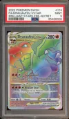 PSA 9 Dracaufeu VStar Rainbow thumbnail 1