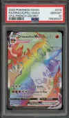 PSA 10 Dracaufeu VMax Rainbow thumbnail 1