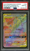 PSA 10 Pikachu et Zekrom Gx Rainbow thumbnail 1