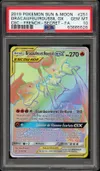 PSA 10 Dracaufeu et Roussil Gx Rainbow thumbnail 1