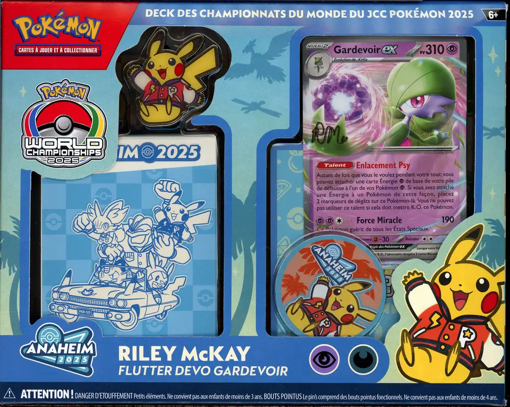 Deck des Championnats du Monde 2025 Riley Mckay