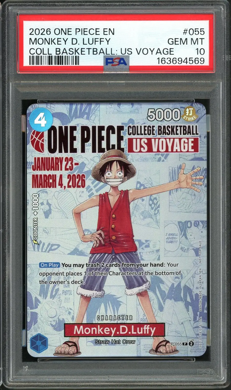 PSA 10 Monkey.D.Luffy