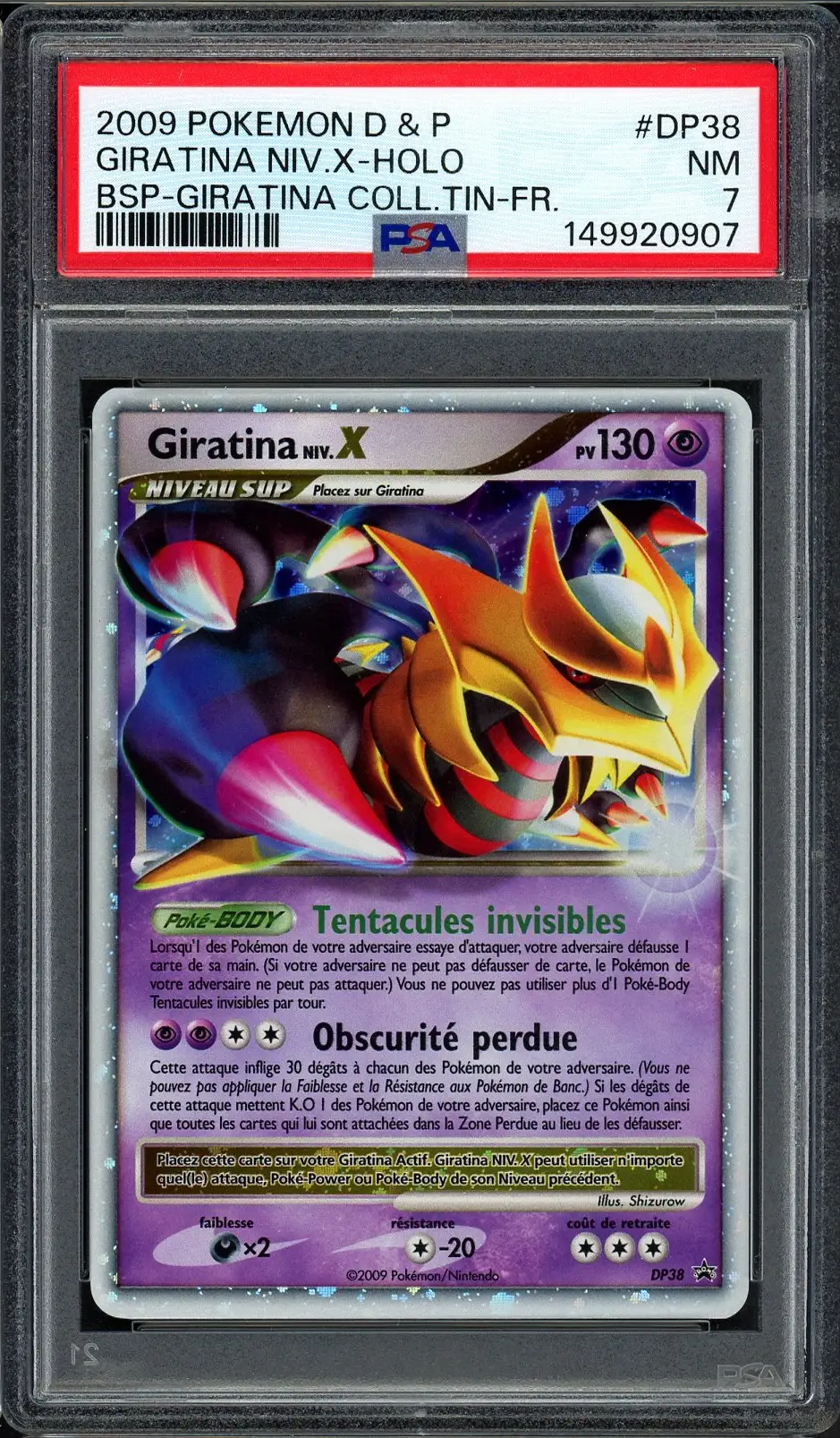 PSA 7 Giratina Niv. X