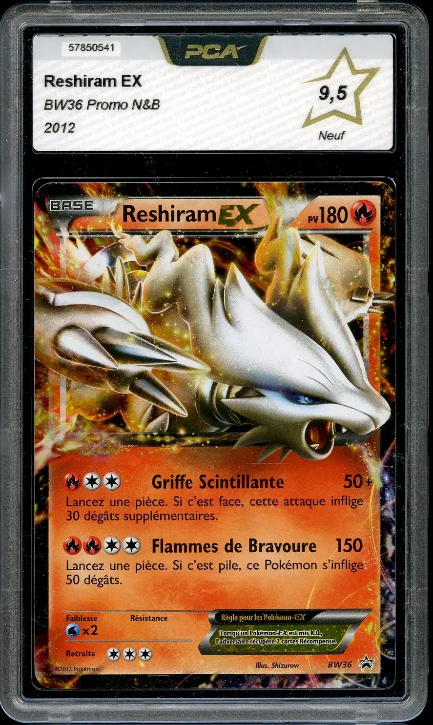 PCA 9.5 Reshiram Ex