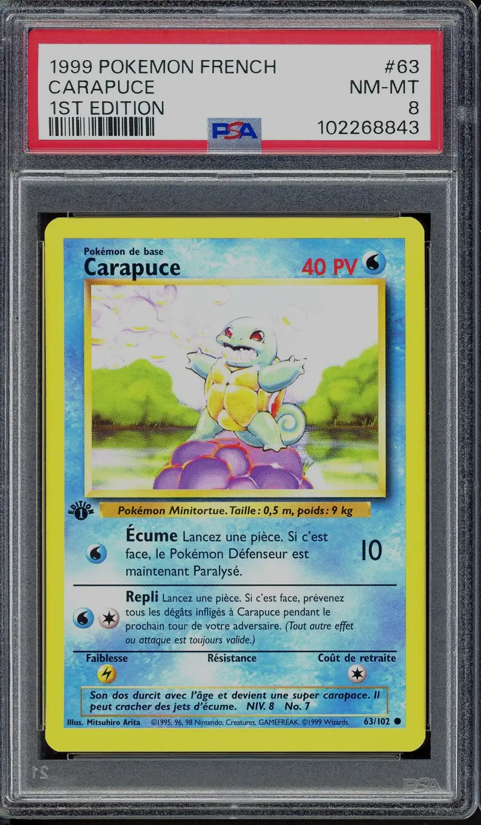 PSA 8 Carapuce