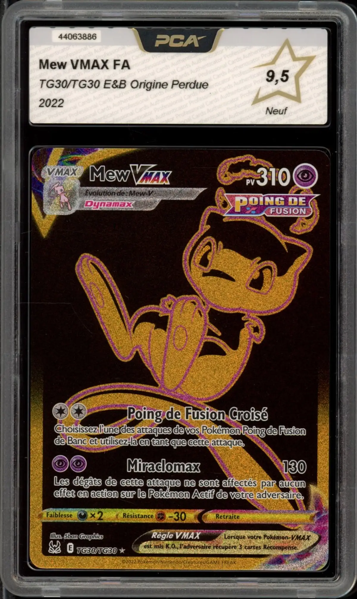 mew v pokemon card gold TCG Lost Origin TG30/TG30 - VMAX - Secret Rare - NM for Sale in Chula Vista, CA clear acrylic holder that perfectly accentuates the stunning visual design and character artwork 2020 POKEMON MEW V X