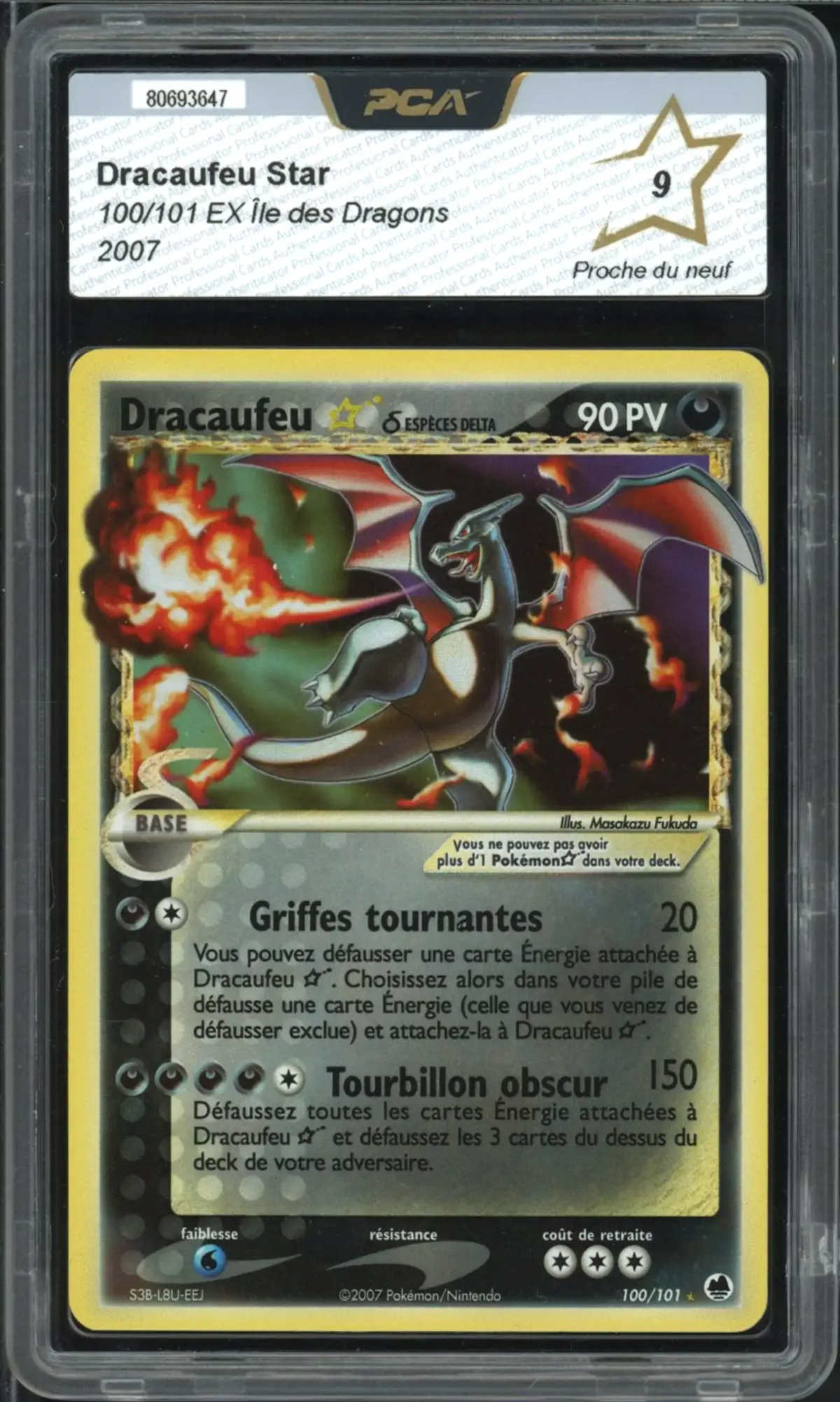 dracaufeu pokemon card price PCA 9 Dracaufeu Gold Star