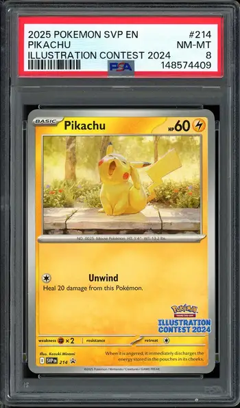 PSA 8 Pikachu