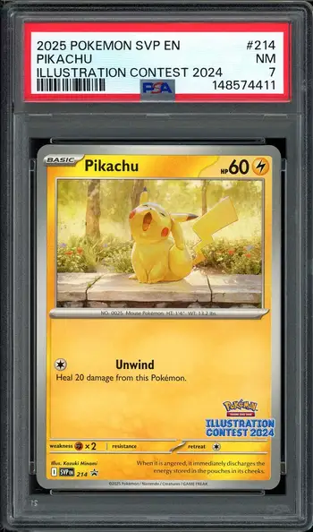 PSA 7 Pikachu