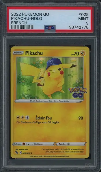 PSA 9 Pikachu Holo