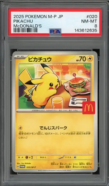PSA 8 Pikachu