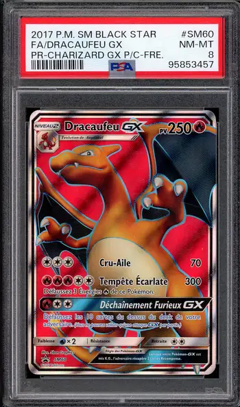 PSA 8 Dracaufeu Gx