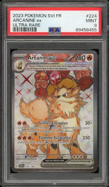 PSA 9 Arcanin Ex Shiny