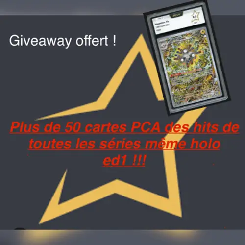 carte gradée PCA série EV hits mais aussi set de base ed1 holo avec giveaway!!!! 