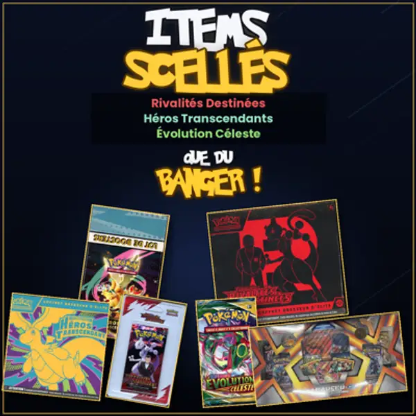 Items scellés 🔥 Team Rocket, Évolutions Célestes & Héros transcendants — Que du Banger ! + Giveaway Booster Rayquaza