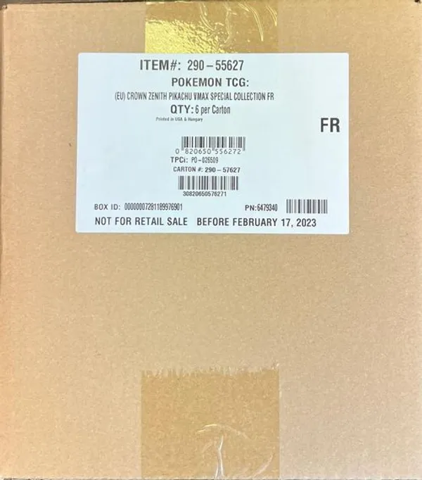 Case Coffret Collection Spéciale EB12.5 Zénith Suprême Pikachu-VMax