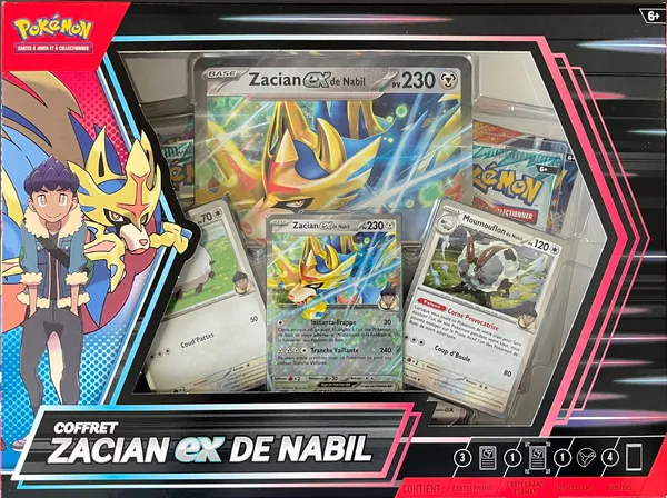 Coffret Zacian Ex de Nabil