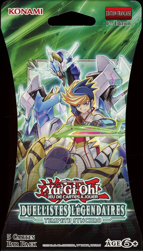 Booster Blister Yu-Gi-Oh! Duellistes Légendaires Tempête Synchro