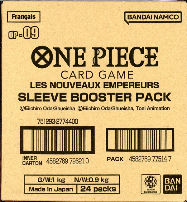 Case 24 Boosters Blisters OP-09 Les Nouveaux Empereurs