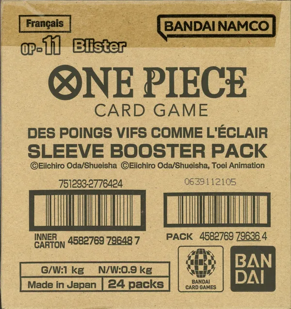 Case Booster Blister OP-11 Des Poings Vifs Comme L'Eclair