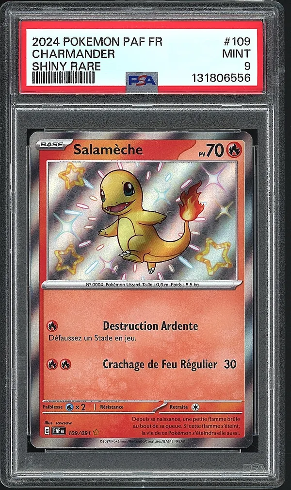 PSA 9 Salamèche Shiny