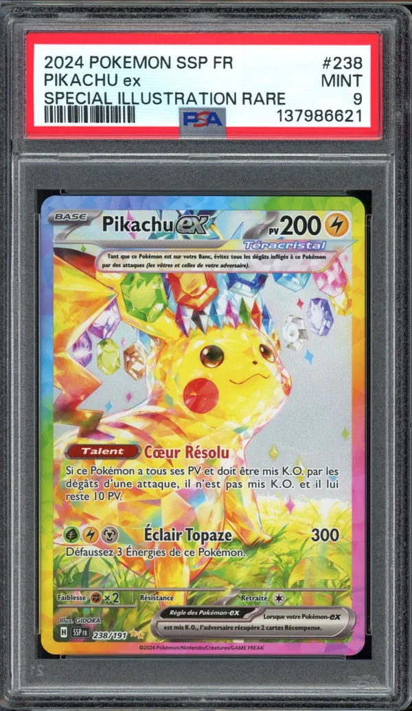 PSA 9 Pikachu Ex