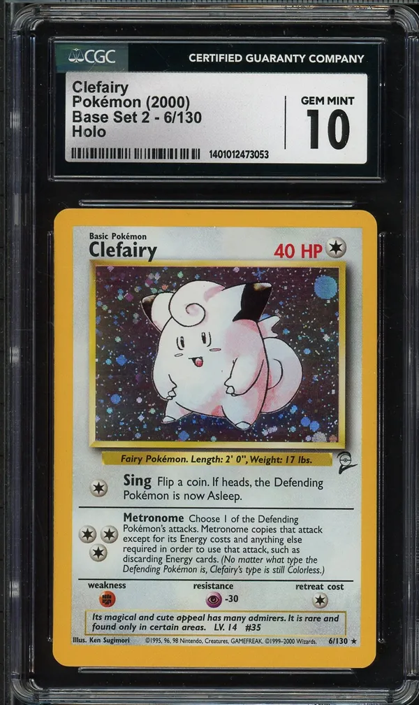 CGC 10 Clefairy Holo