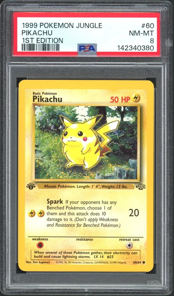 PSA 8 Pikachu