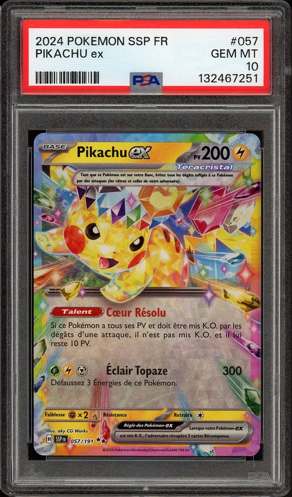 PSA 10 Pikachu Ex